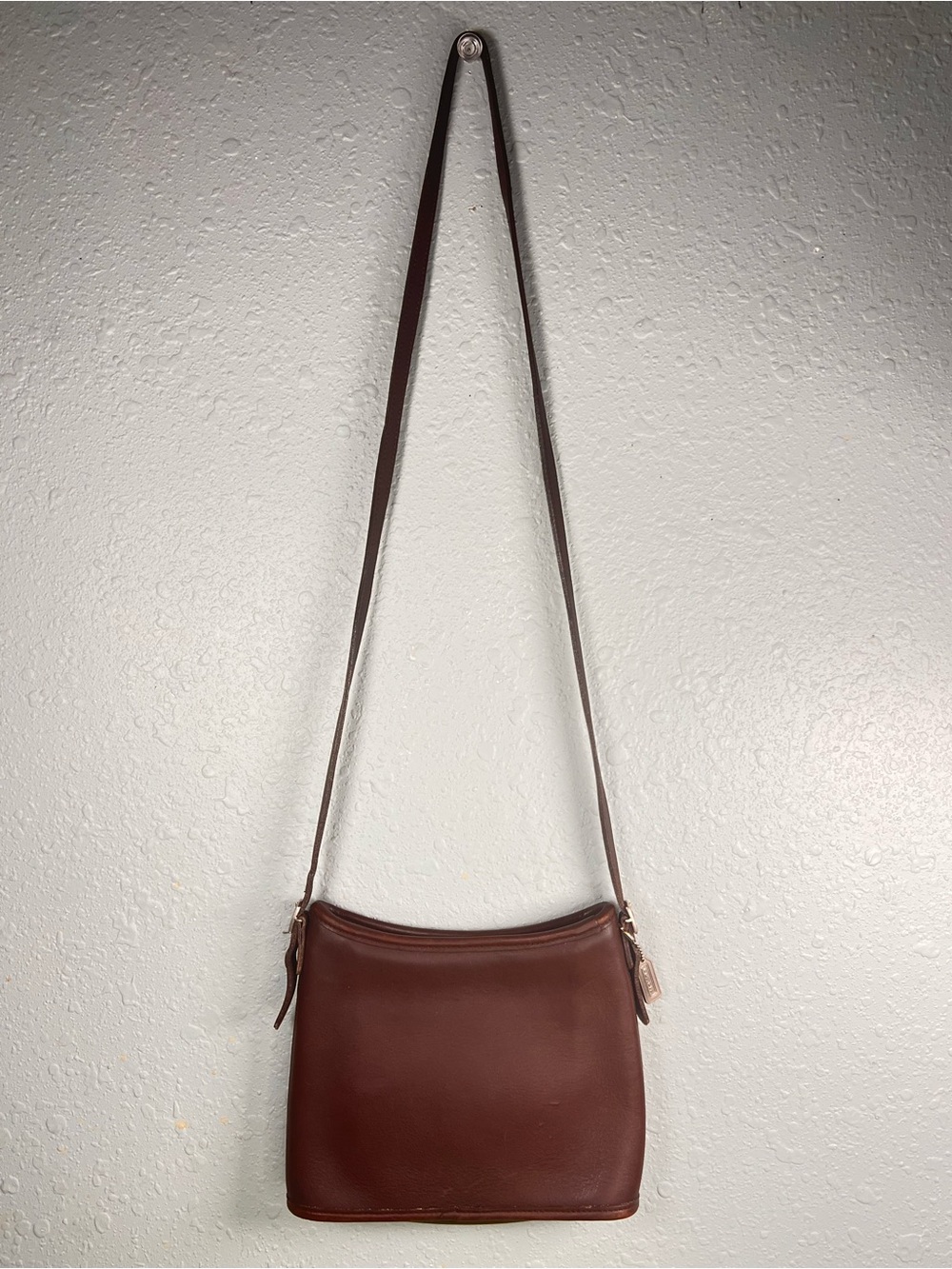Vintage Coach Mambo Brown Leather Crossbody Bag G9C-9062 - Picture 4 of 16